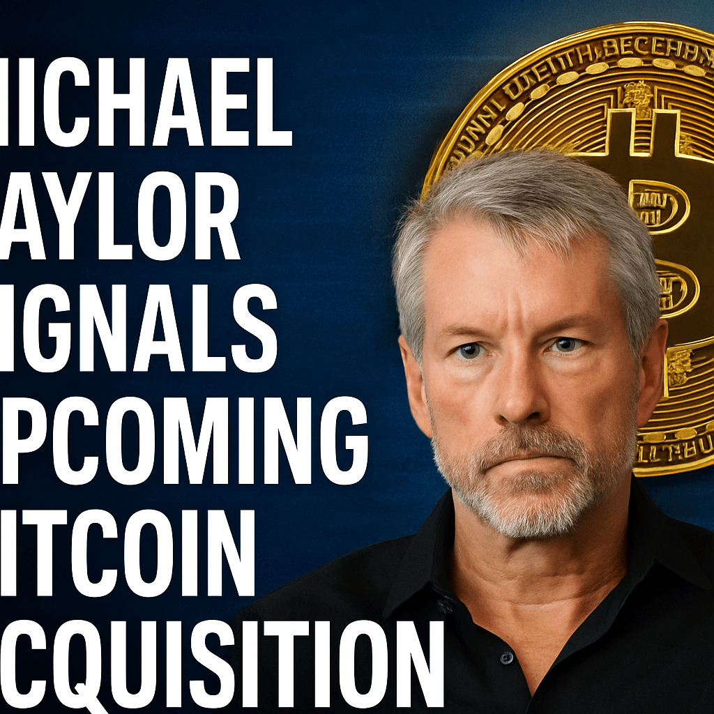 Michael Saylor Signals Upcoming Bitcoin Acquisition image