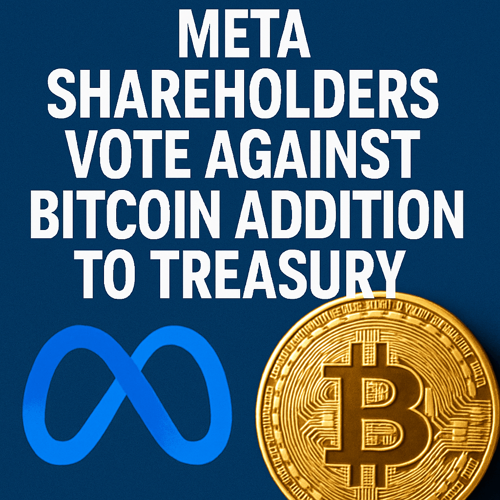 Meta Shareholders Vote Against Bitcoin Addition to Treasury image