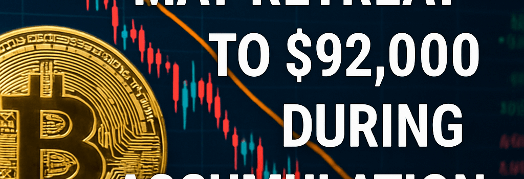 Bitcoin Price May Retreat to $92,000 During Accumulation Phase image