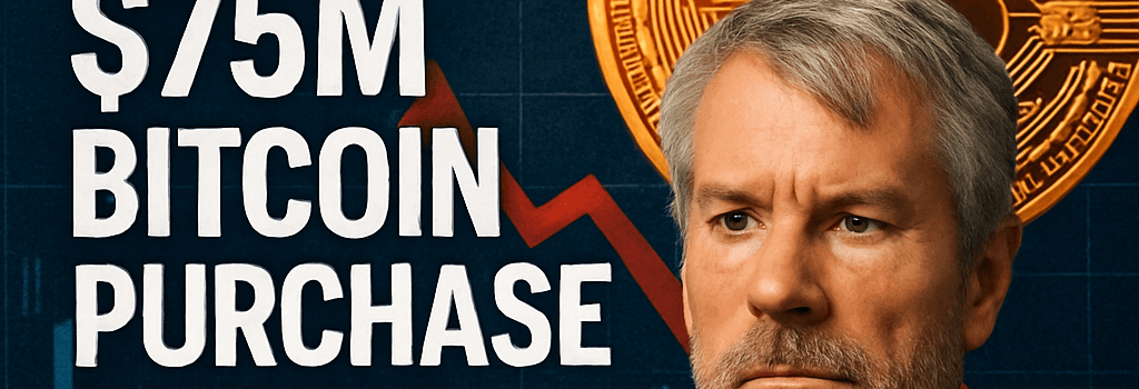 Michael Saylor’s $75M Bitcoin Purchase During Price Drop image