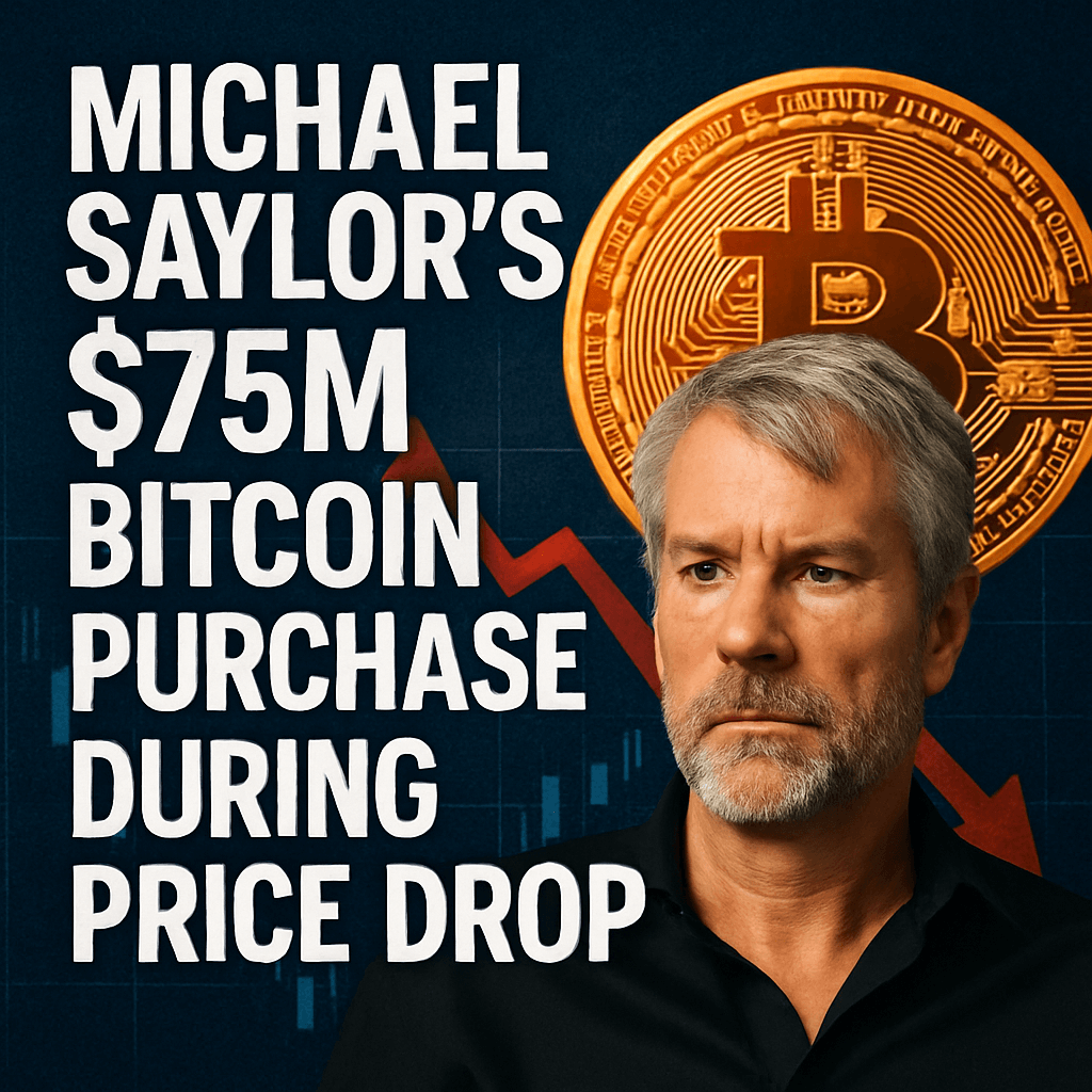 Michael Saylor’s $75M Bitcoin Purchase During Price Drop image