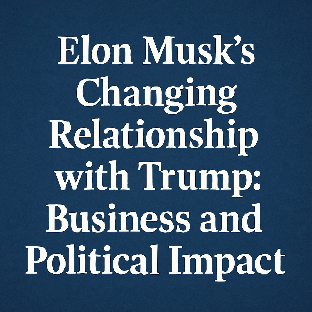Elon Musk’s Changing Relationship with Trump: Business and Political Impact image