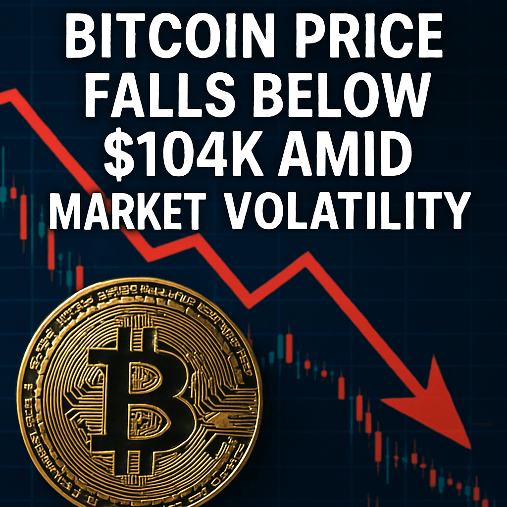 Bitcoin Price Falls Below $104K Amid Market Volatility image