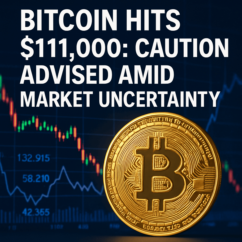 Bitcoin Hits $111,000: Caution Advised Amid Market Uncertainty image