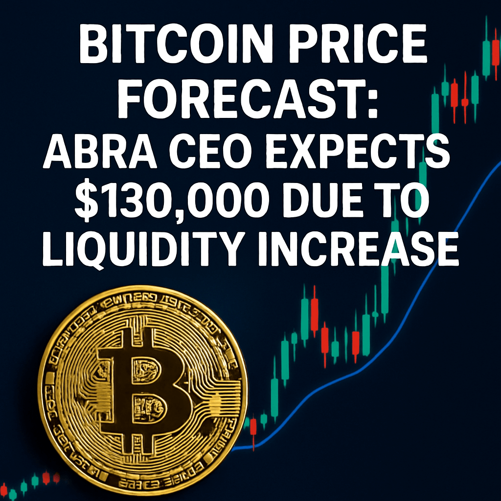 Bitcoin Price Forecast: Abra CEO Expects $130,000 Due to Liquidity Increase image