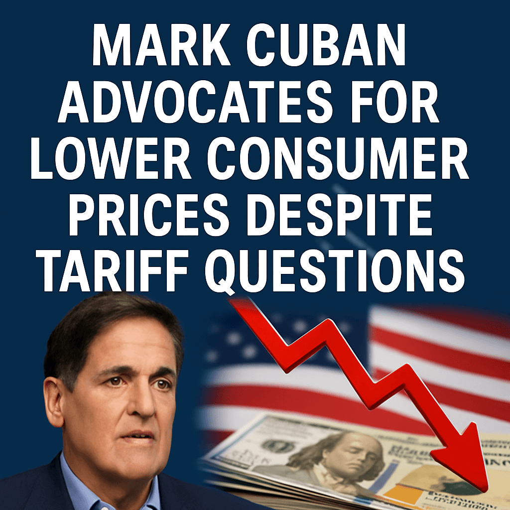 Mark Cuban Advocates for Lower Consumer Prices Despite Tariff Questions image