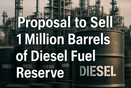 Proposal to Sell 1 Million Barrels of Diesel Fuel Reserve image