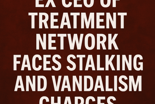 Ex-CEO of Treatment Network Faces Stalking and Vandalism Charges image