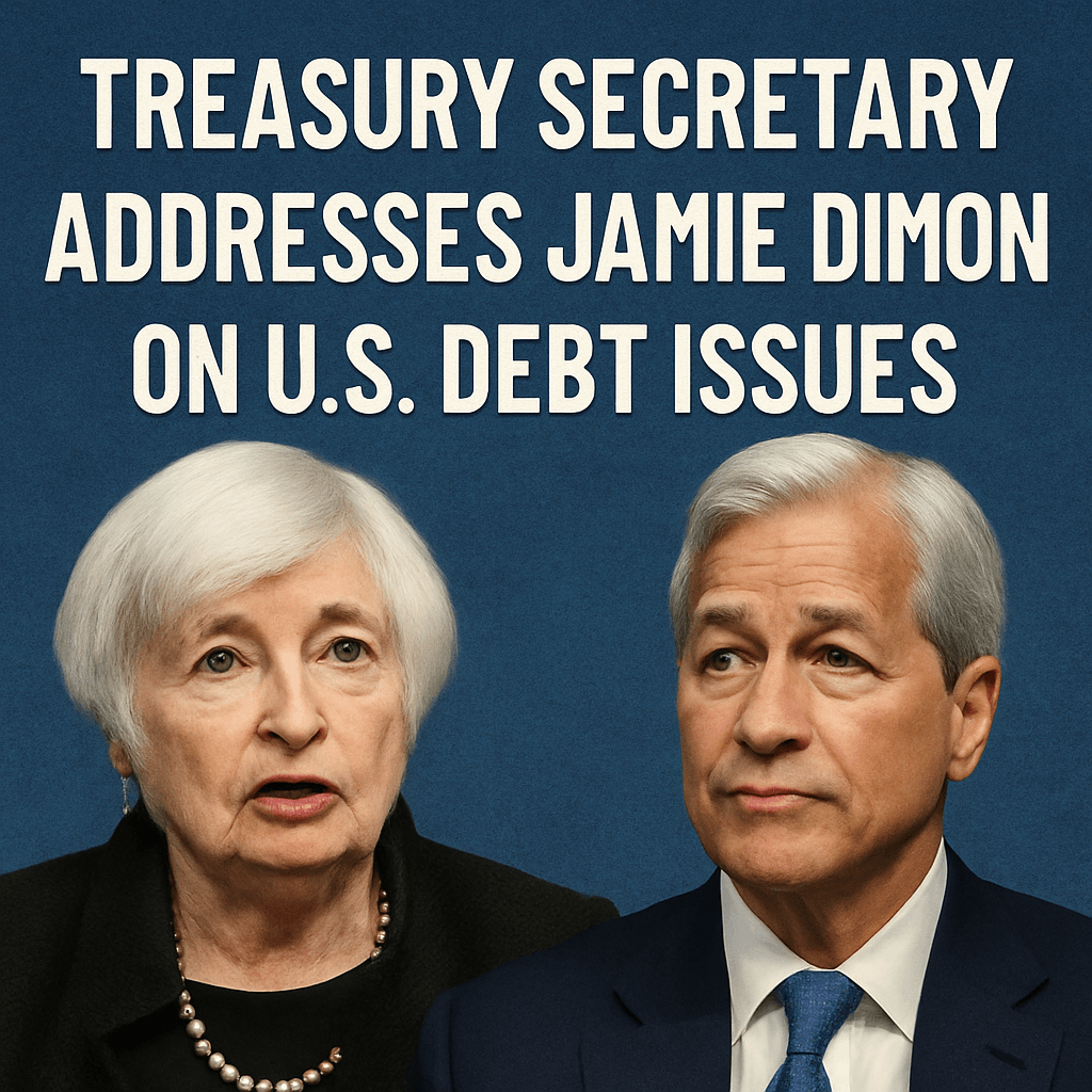 Treasury Secretary Addresses Jamie Dimon on U.S. Debt Issues image