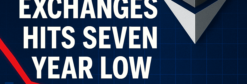 Ethereum Supply on Exchanges Hits Seven-Year Low image