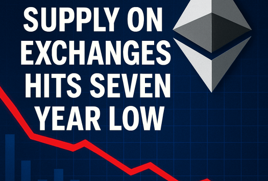Ethereum Supply on Exchanges Hits Seven-Year Low image