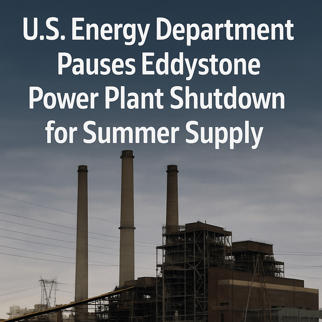 U.S. Energy Department Pauses Eddystone Power Plant Shutdown for Summer Supply image