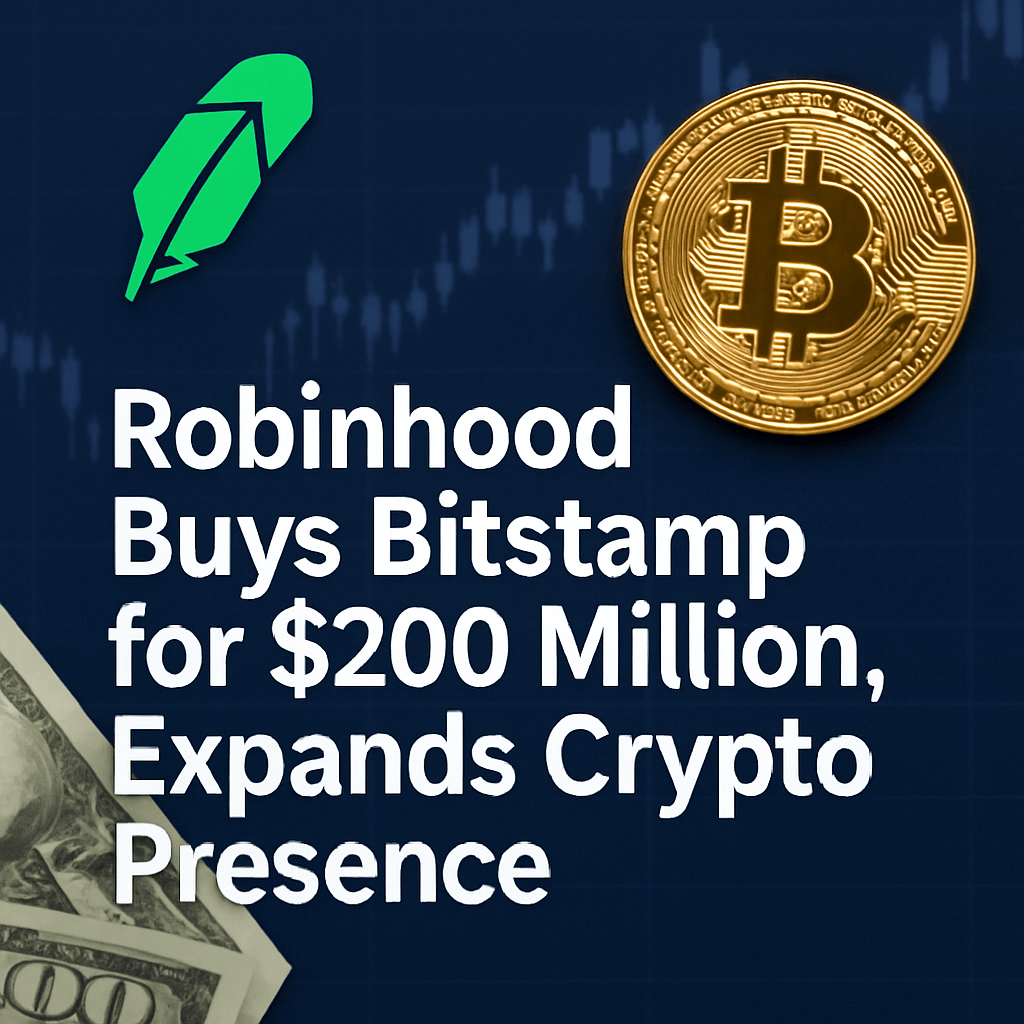 Robinhood Buys Bitstamp for $200 Million, Expands Crypto Presence image