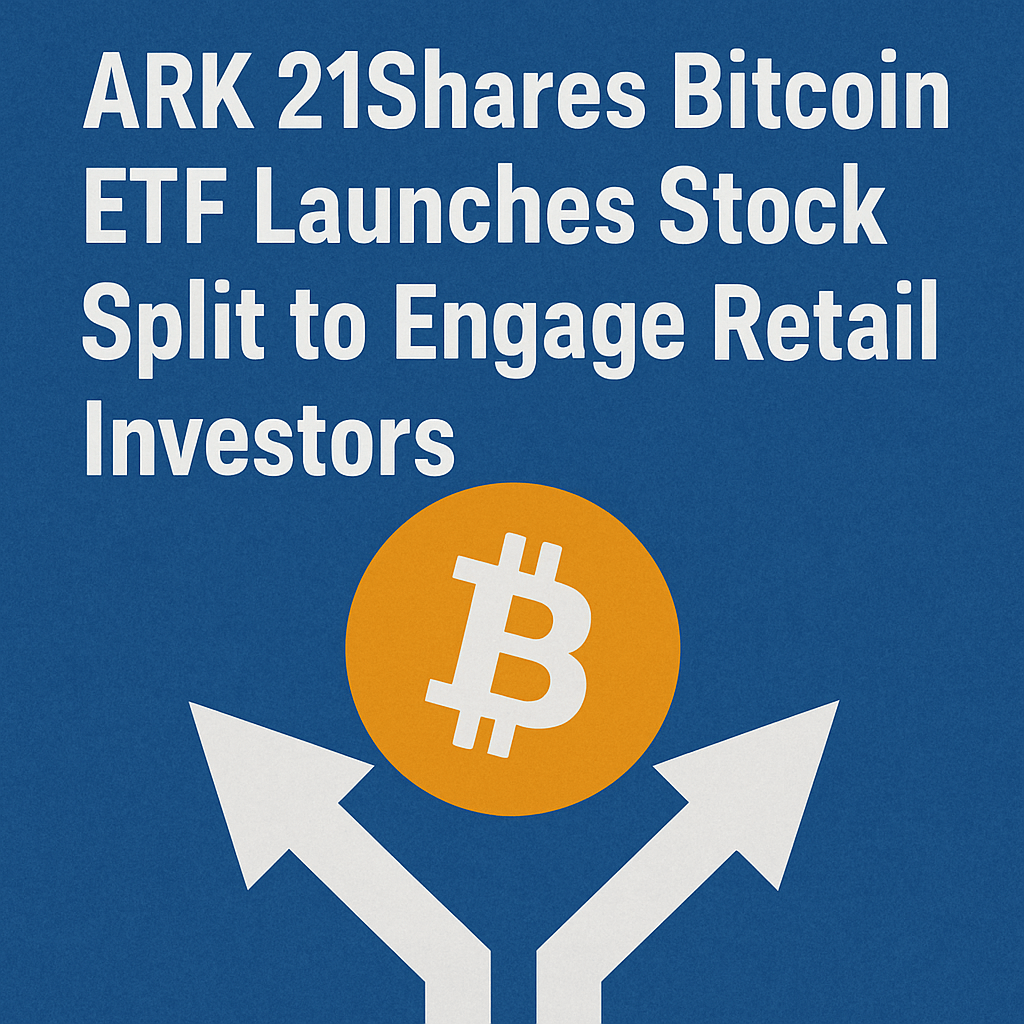 ARK 21Shares Bitcoin ETF Launches Stock Split to Engage Retail Investors image