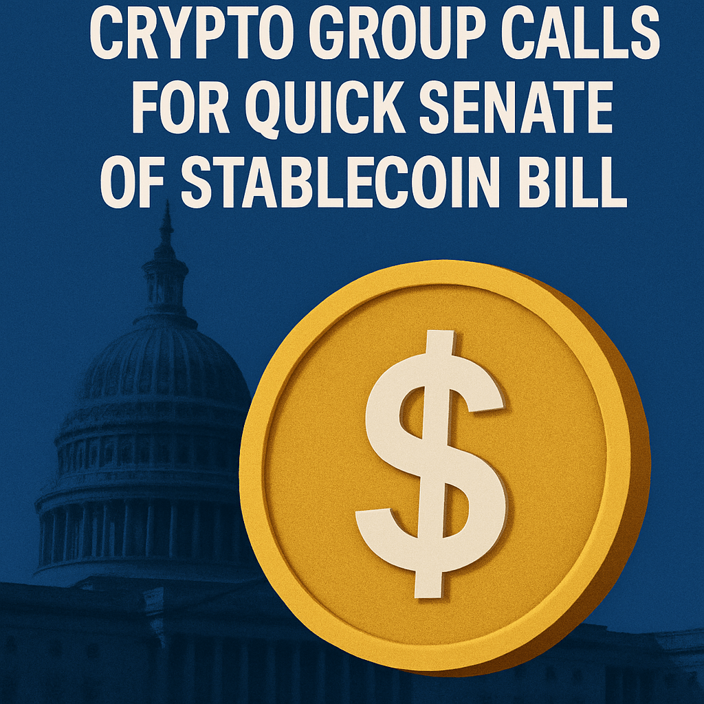 Crypto Group Calls for Quick Senate Review of Stablecoin Bill image