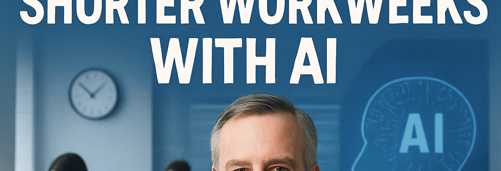 Bank CEO Supports Flexible Work and Shorter Workweeks with AI image