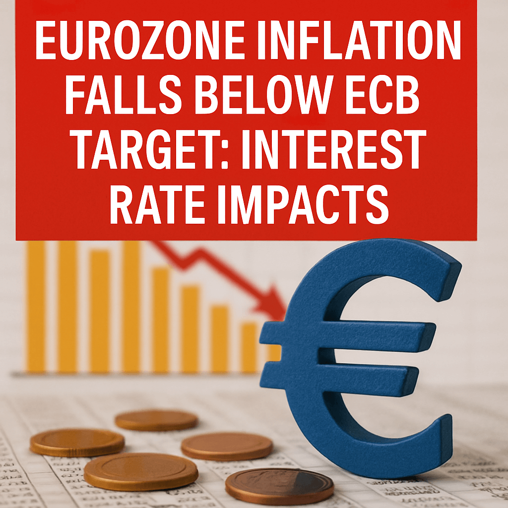 Eurozone Inflation Falls Below ECB Target: Interest Rate Impacts image
