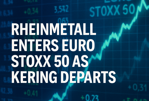 Rheinmetall Enters Euro Stoxx 50 as Kering Departs image