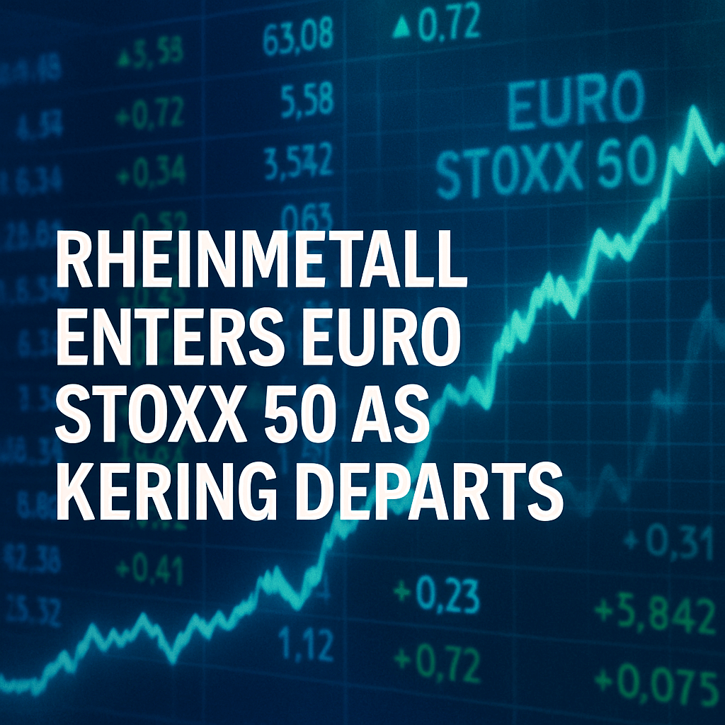 Rheinmetall Enters Euro Stoxx 50 as Kering Departs image