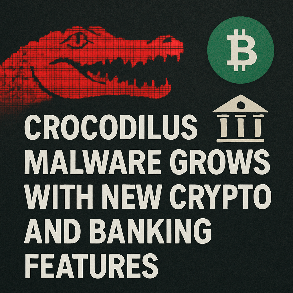 Crocodilus Malware Grows with New Crypto and Banking Features image