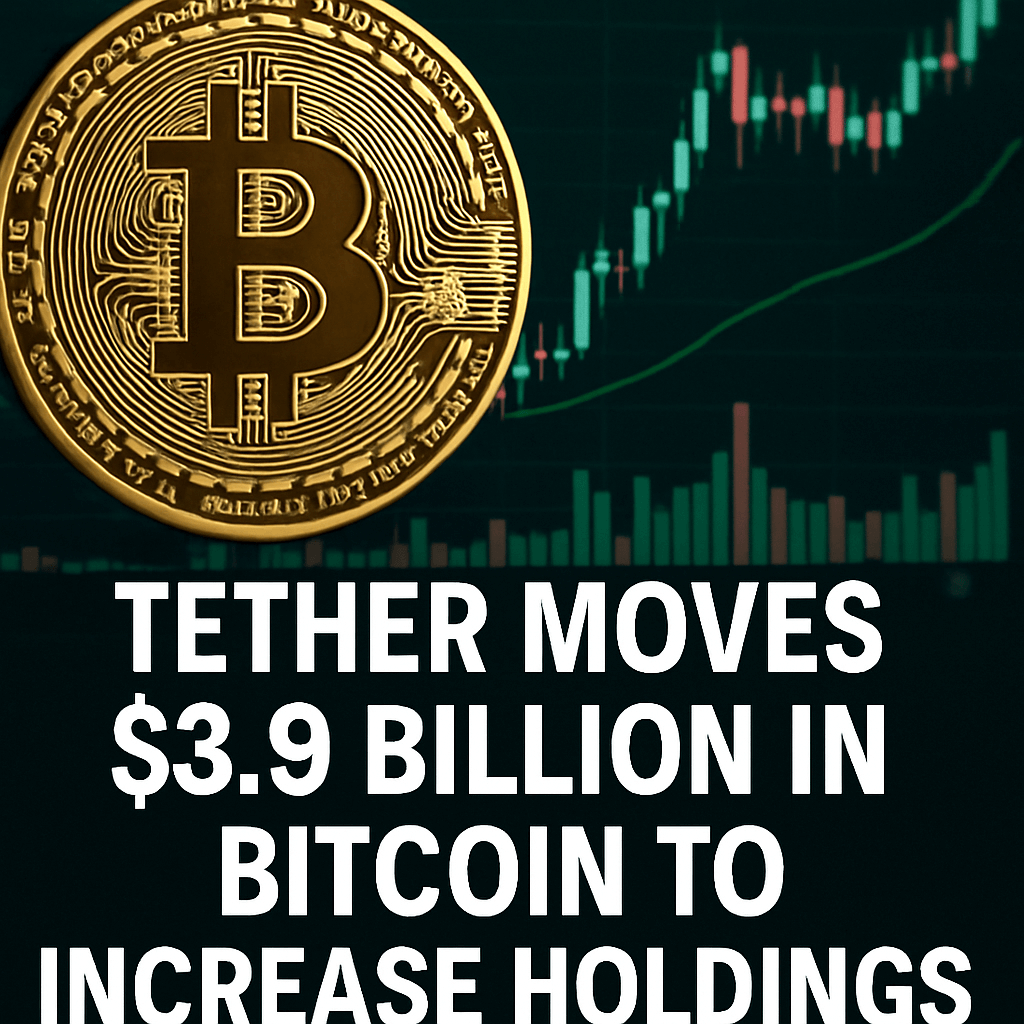 Tether Moves $3.9 Billion in Bitcoin to Increase Holdings image