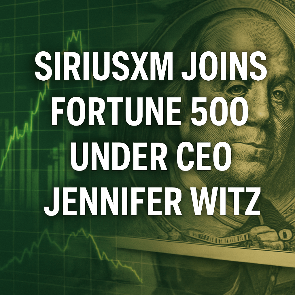 SiriusXM Joins Fortune 500 Under CEO Jennifer Witz image