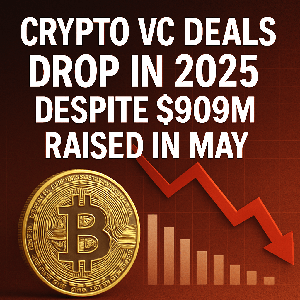 Crypto VC Deals Drop in 2025 Despite $909M Raised in May image