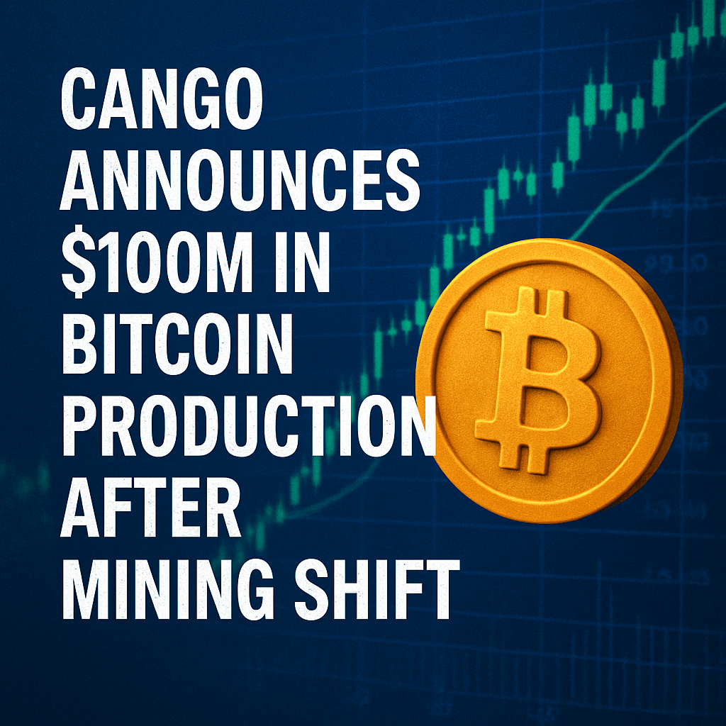 Cango Announces $100M in Bitcoin Production After Mining Shift image