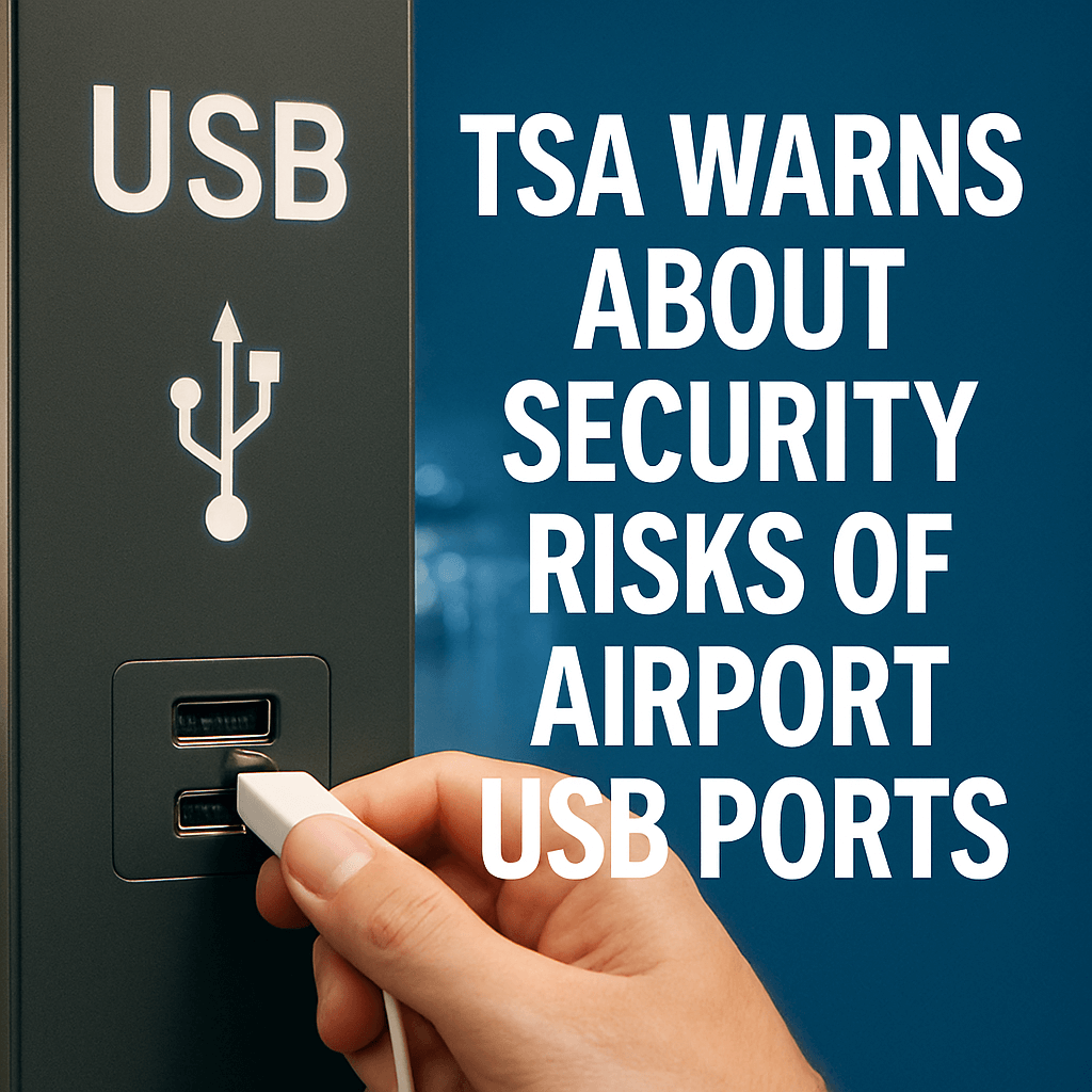 TSA Warns About Security Risks of Airport USB Ports image