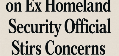 Trump’s Memo on Ex-Homeland Security Official Stirs Concerns image