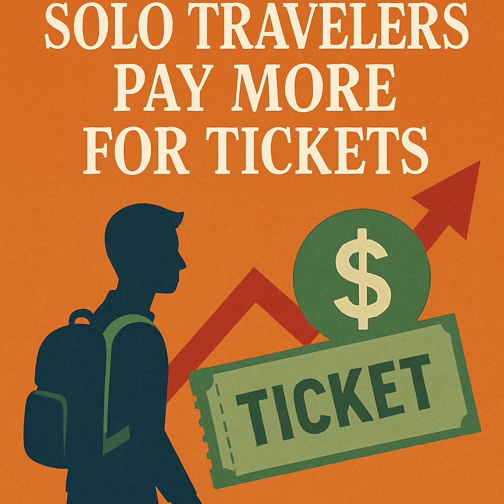 Study: Solo Travelers Pay More for Tickets image
