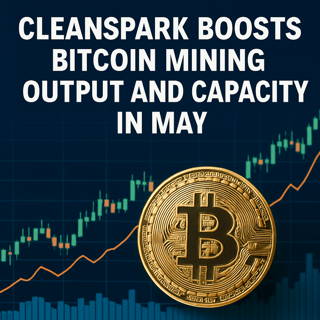 CleanSpark Boosts Bitcoin Mining Output and Capacity in May image