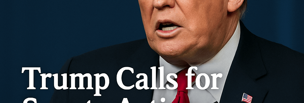 Trump Calls for Senate Action on Tax Reform by July Fourth image