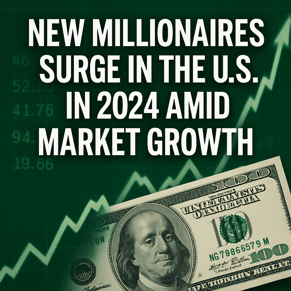 New Millionaires Surge in the U.S. in 2024 Amid Market Growth image