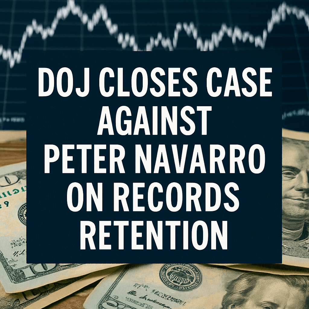 DOJ Closes Case Against Peter Navarro on Records Retention image