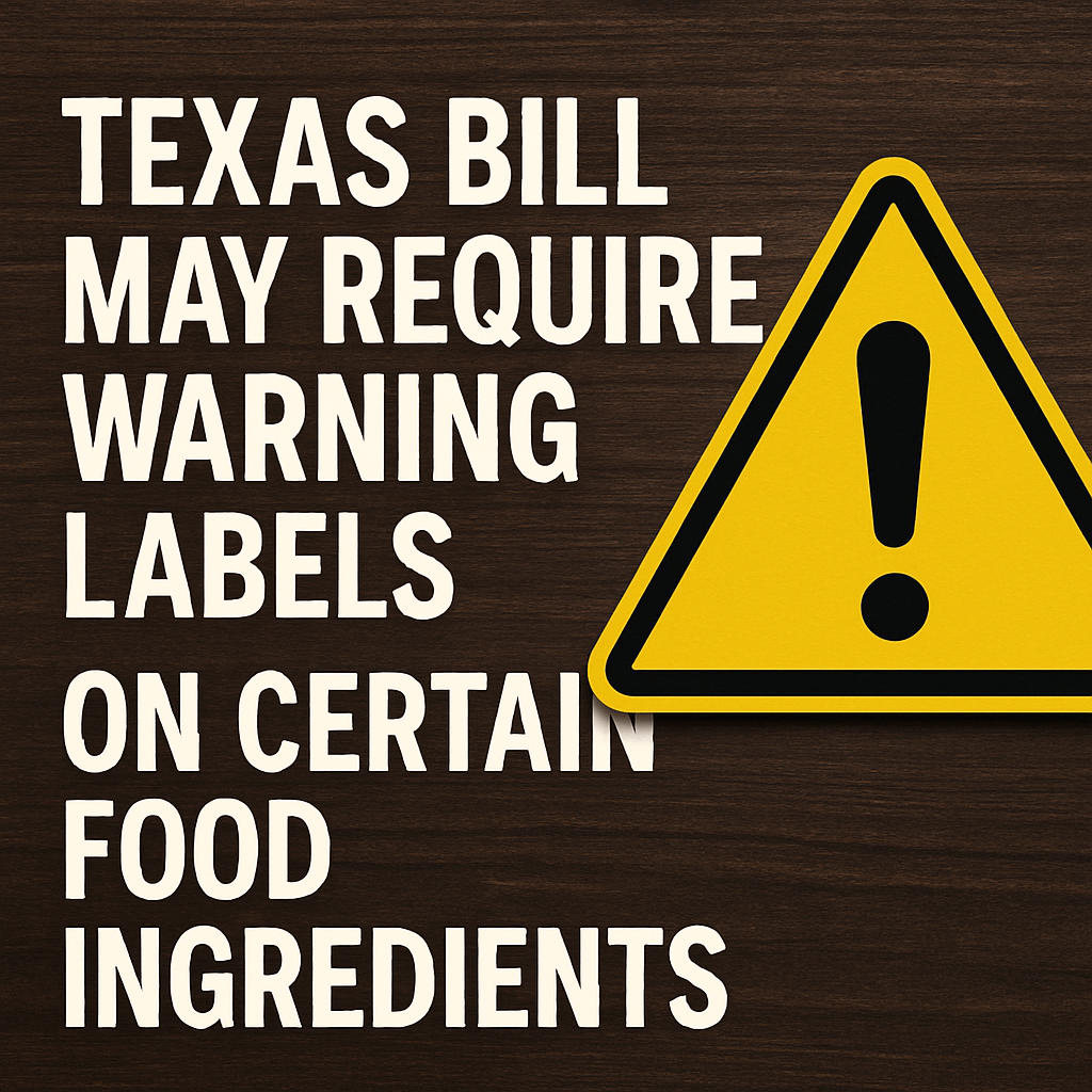 Texas Bill May Require Warning Labels on Certain Food Ingredients image