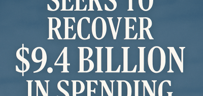 White House Seeks to Recover $9.4 Billion in Spending image