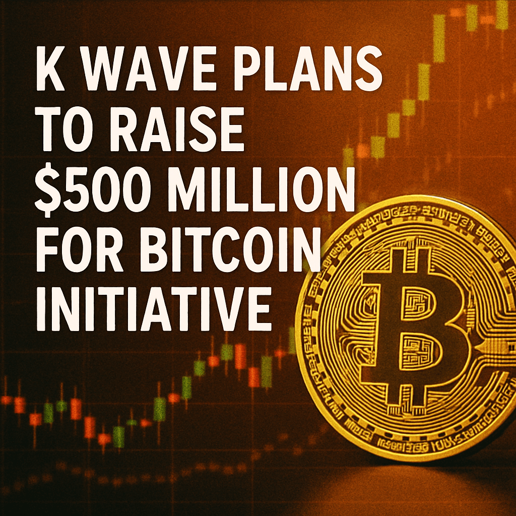 K Wave Plans to Raise $500 Million for Bitcoin Initiative image