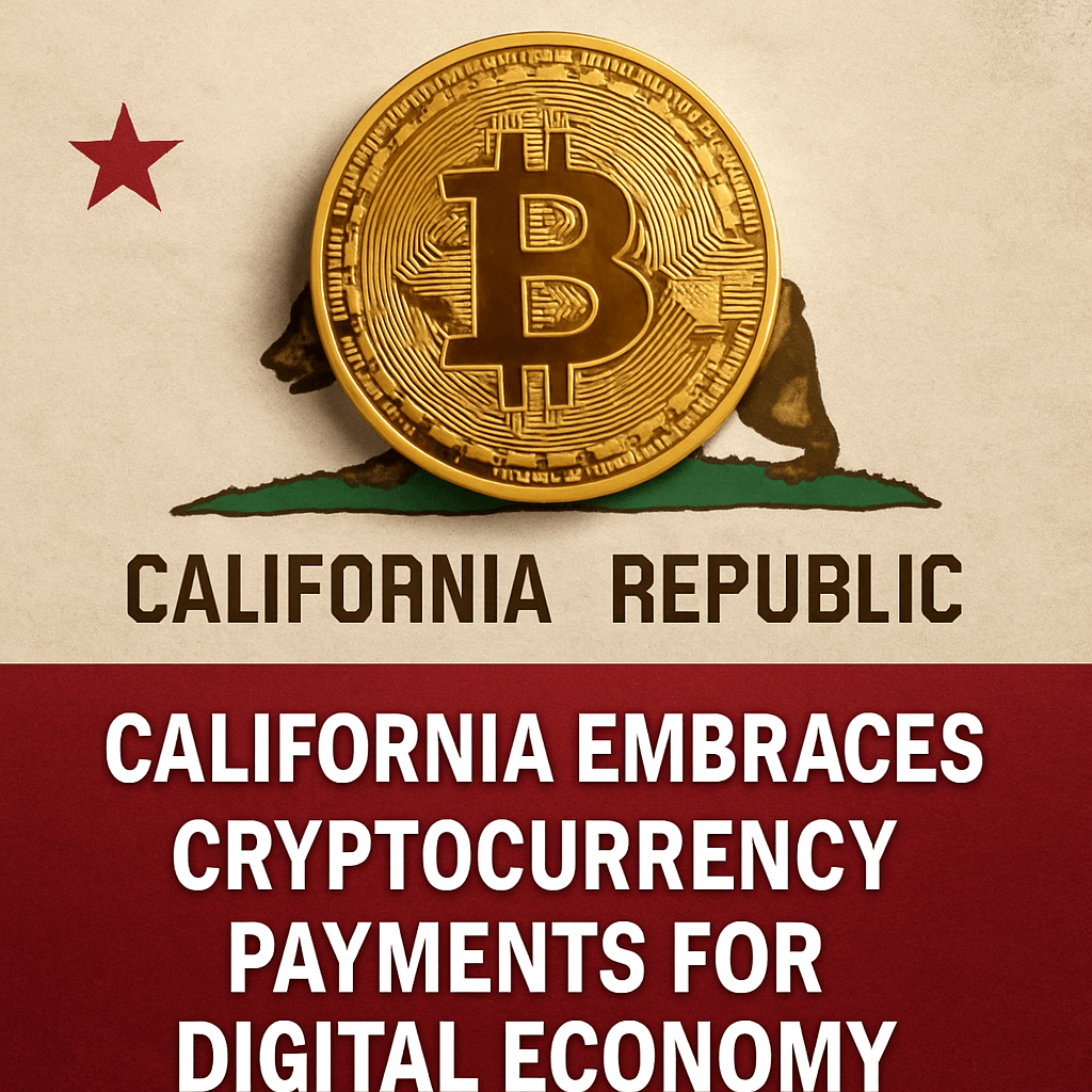 California Embraces Cryptocurrency Payments for Digital Economy image