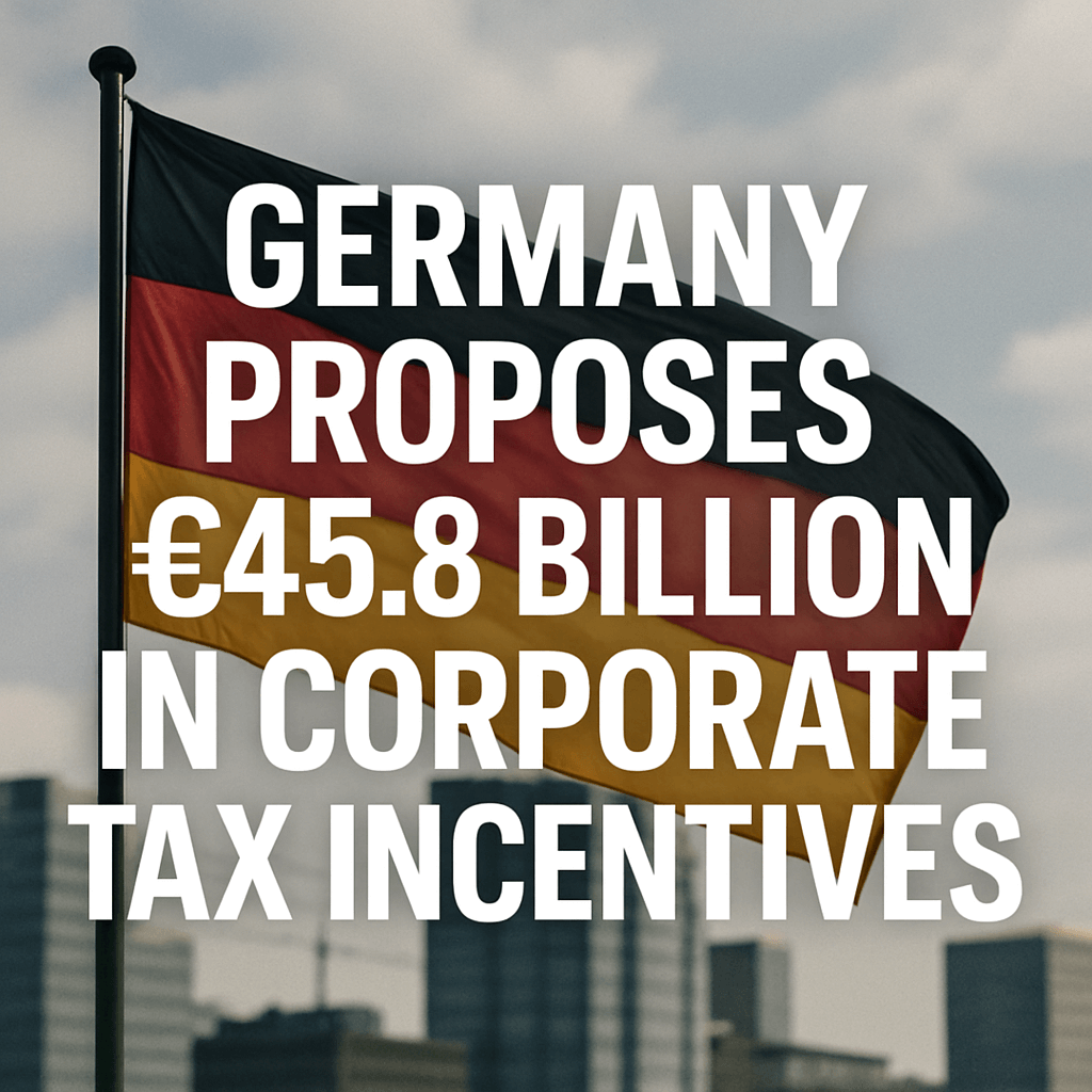 Germany Proposes €45.8 Billion in Corporate Tax Incentives image