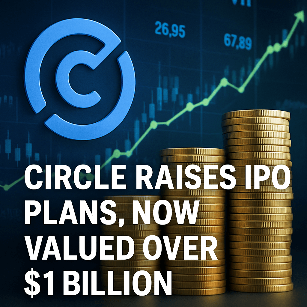 Circle Raises IPO Plans, Now Valued Over $1 Billion image