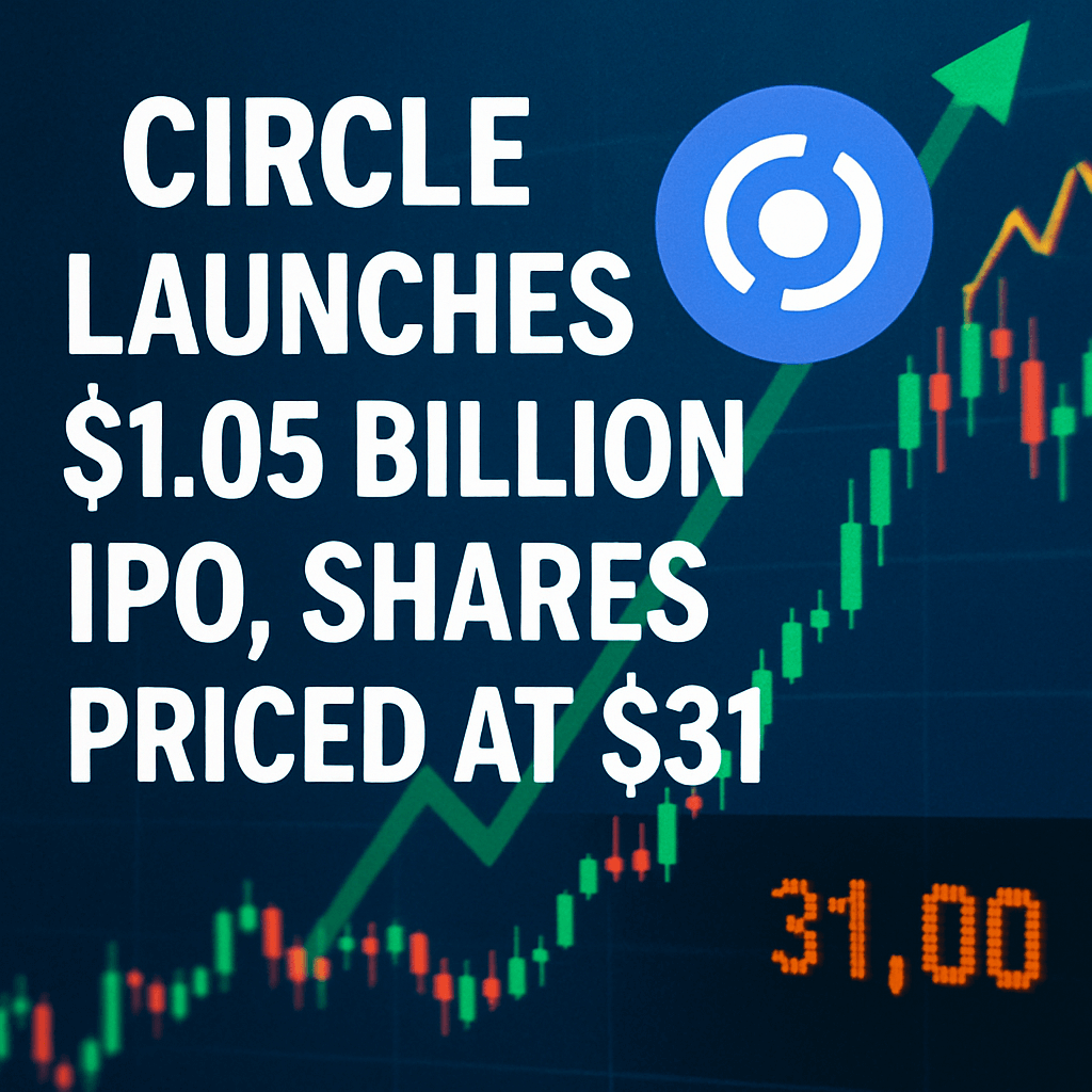 Circle Launches $1.05 Billion IPO, Shares Priced at $31 image