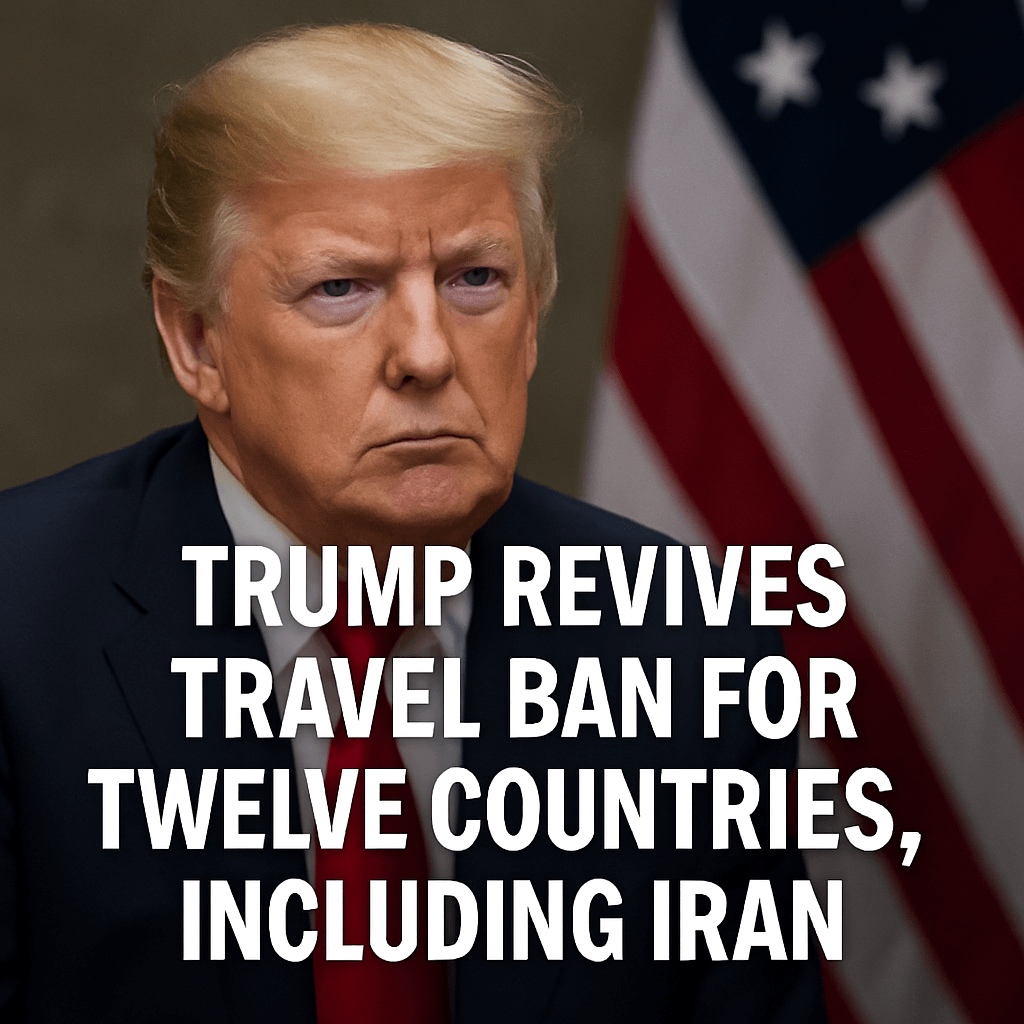 Trump Revives Travel Ban for Twelve Countries, Including Iran image