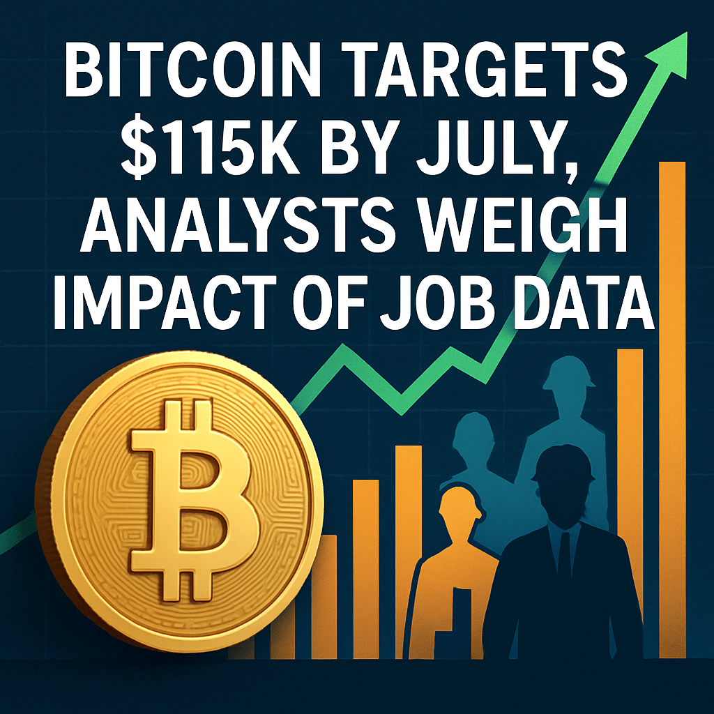 Bitcoin Targets $115K by July, Analysts Weigh Impact of Job Data image