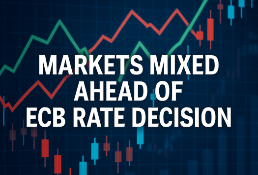 Markets Mixed Ahead of ECB Rate Decision image