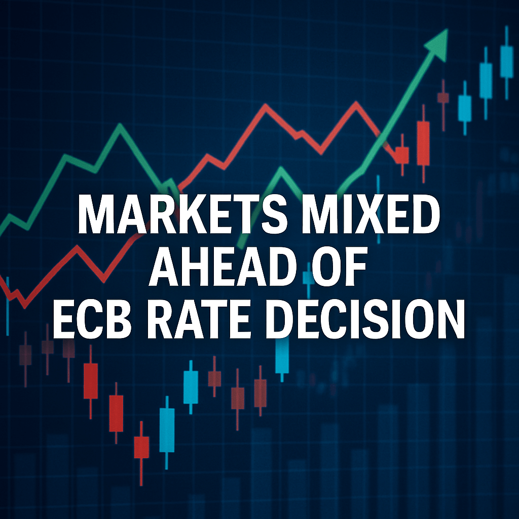 Markets Mixed Ahead of ECB Rate Decision image
