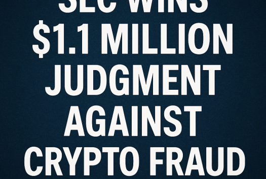 SEC Wins $1.1 Million Judgment Against Crypto Fraud Case image