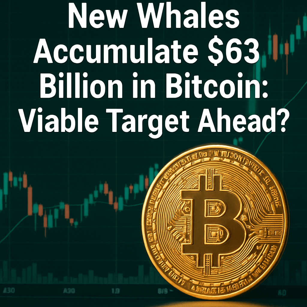 New Whales Accumulate $63 Billion in Bitcoin: Viable Target Ahead? image