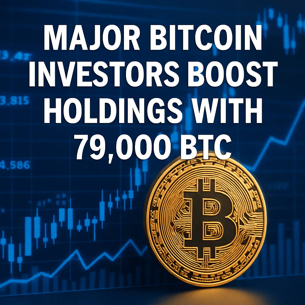 Major Bitcoin Investors Boost Holdings with 79,000 BTC image