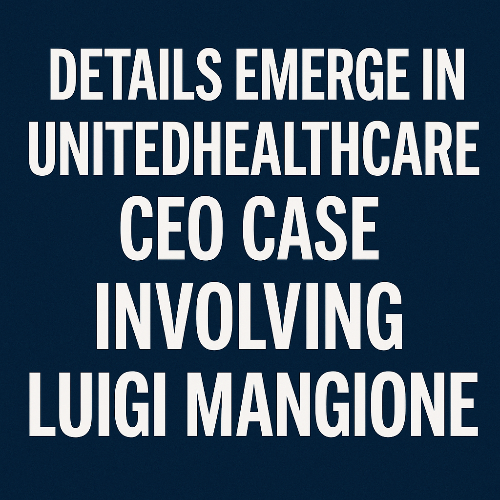Details Emerge in UnitedHealthcare CEO Case Involving Luigi Mangione image